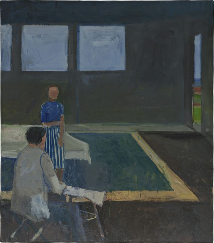Richard Diebenkorn Man And Woman In A Large Room 1957 Artsy