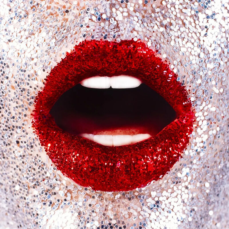 Meget sur Anmeldelse Ødelæggelse Tyler Shields | Glitter Lips (2022) | Available for Sale | Artsy