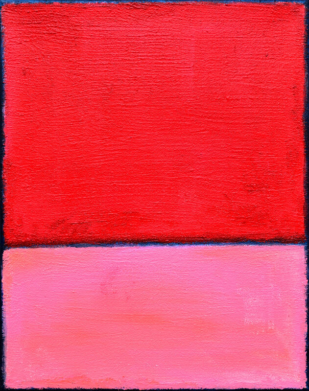 Neon Mary | Homage to Rothko. Summer Day. Pink, Red, Blue, Textured. Abstract Painting. (2021) | for Sale | Artsy