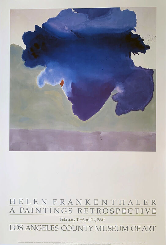 Helen Frankenthaler | A Paintings Retrospective, Los Angeles County Museum of Art Poster (1990) for Sale | Artsy