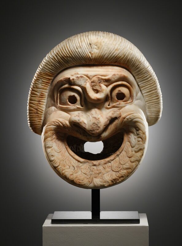 Unknown Roman | A Monumental Theatre Mask of a Slave Artsy
