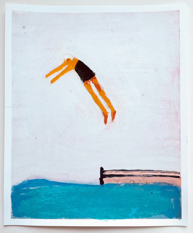 Katherine Bradford | Diver for Joseph Beuys (2014) | Artsy