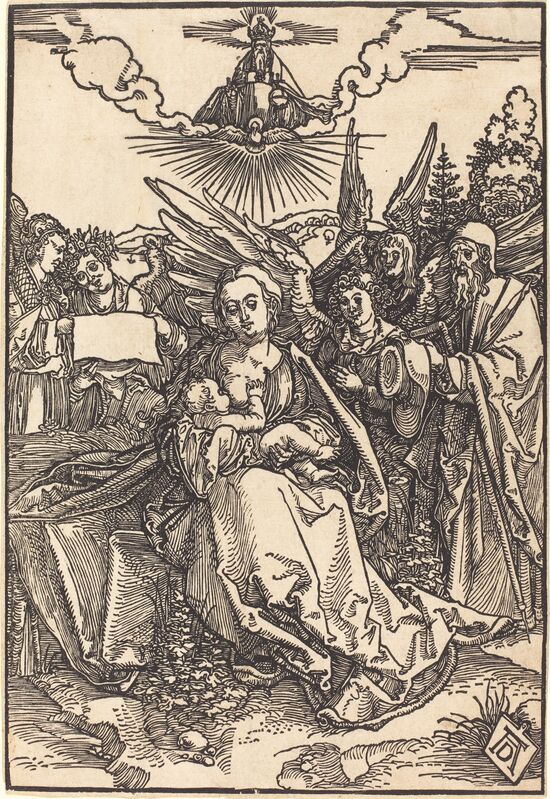 The Holy Family with Five Angels (≤1505) — Albrecht Dürer