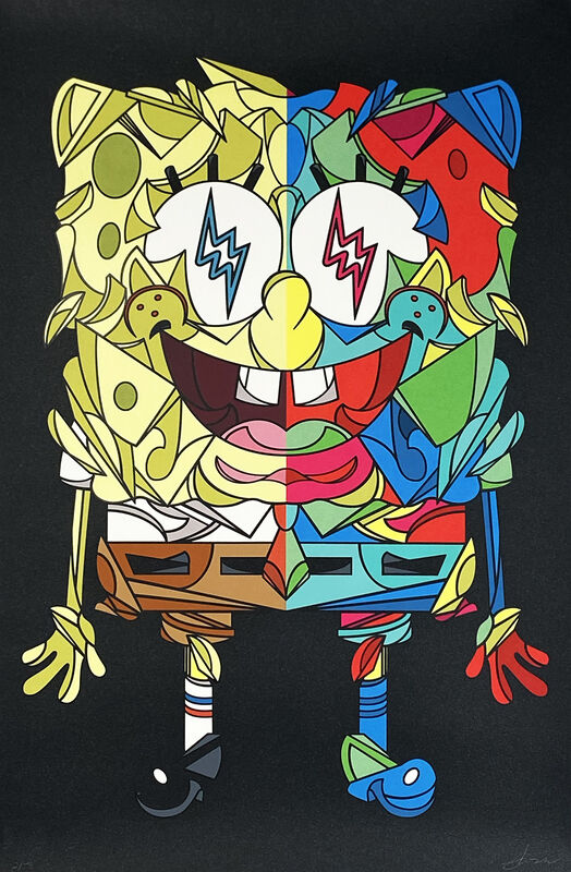 Louis De Guzman X J Balvin Split Screen Spongebob 19 Available For Sale Artsy