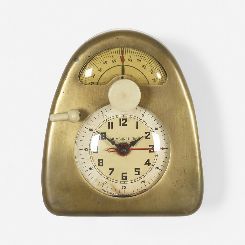 Isamu Noguchi | Measured Time clock and kitchen timer 1932) | Artsy