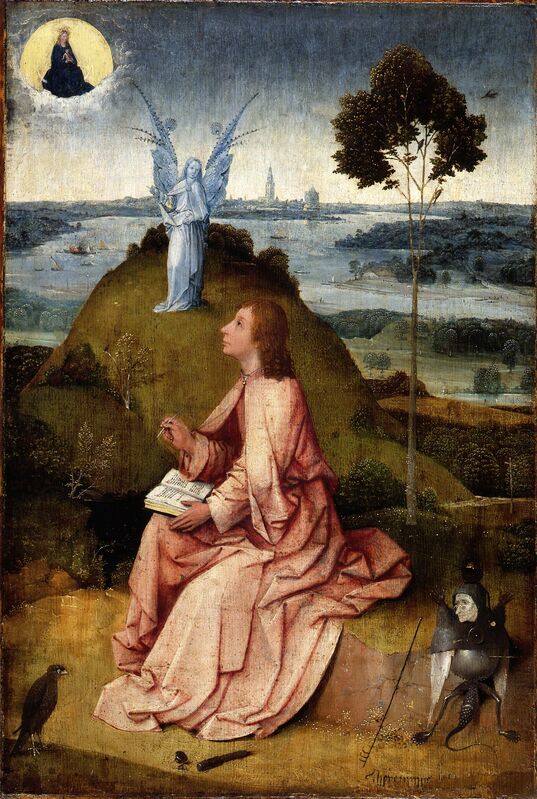 Perceptueel Ruilhandel Berri Hieronymus Bosch | Saint John the Evangelist on Patmos / The Passion of  Christ (ca. 1505) | Artsy