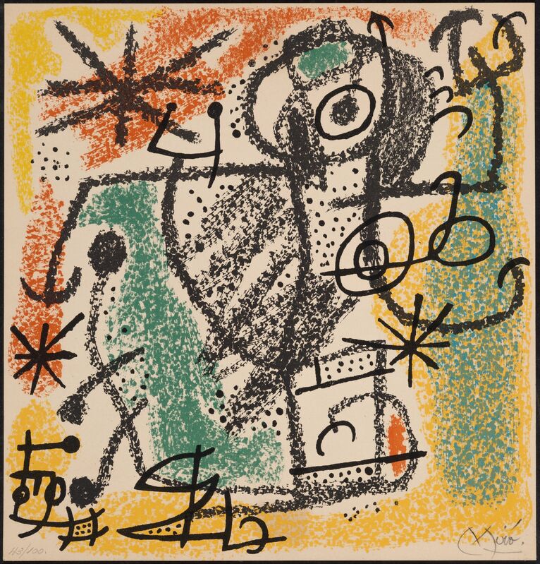 Bot bijlage Pelgrim Joan Miró | Untitled from Joan Miro y Cataluna (1968) | Available for Sale  | Artsy