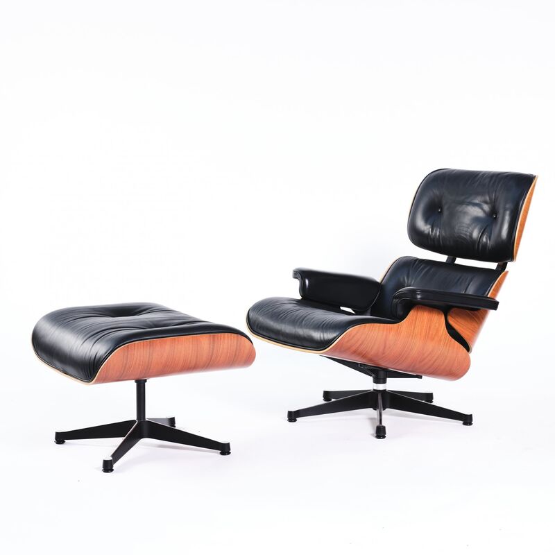 vlot Pompeii George Stevenson Charles and Ray Eames | 'Lounge chair XL' with Ottoman (Design : 1956.  Production : 2010) | Available for Sale | Artsy