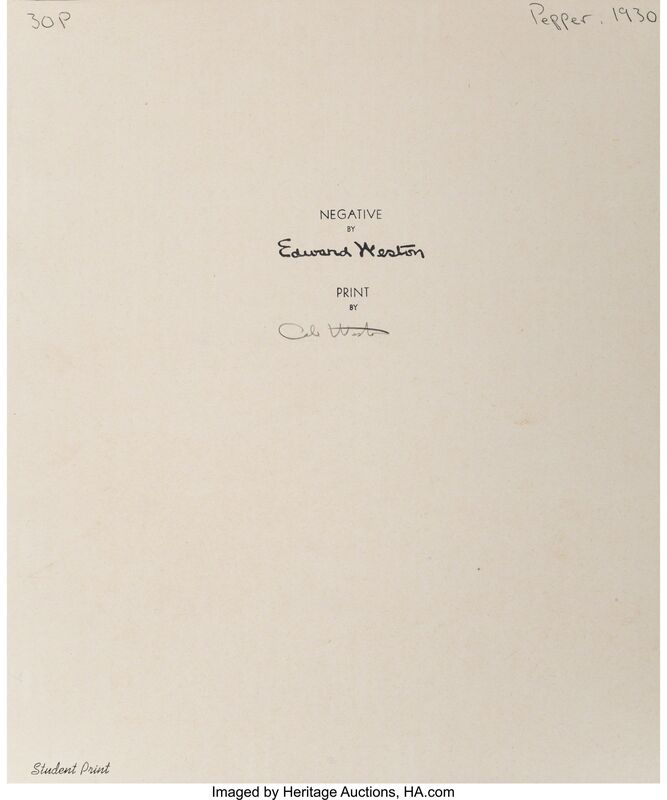 Edward Weston | Pepper No. 30 (1930) | Artsy