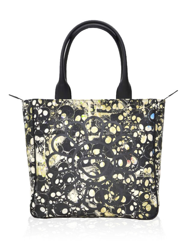 Gold and Black Tote Bag in Canvas and Leather, 2018, signed by Murakami and  Abloh, The Art of Giving: The Luxury Wish List, 2020