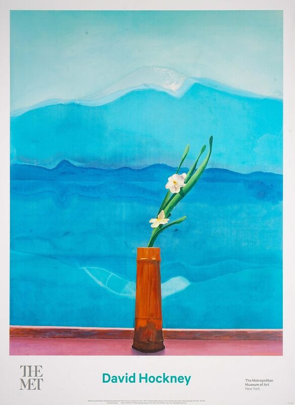David Hockney | Pool and Steps, Mount Fuji and Flowers, Me Draw On iPad (1971-2011) Artsy