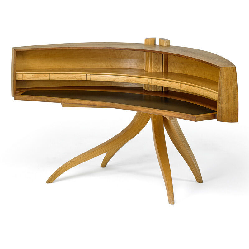 Jere Osgood | Large curved desk, Wilton, NH (1985) | Artsy