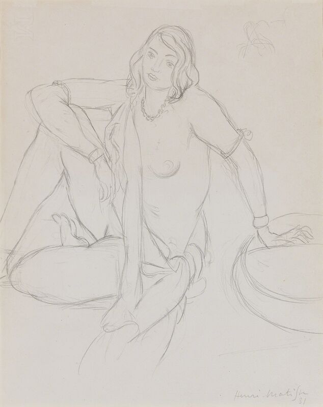 Henri Matisse Femme Nue Assise Seating Female Nude 1931 Artsy