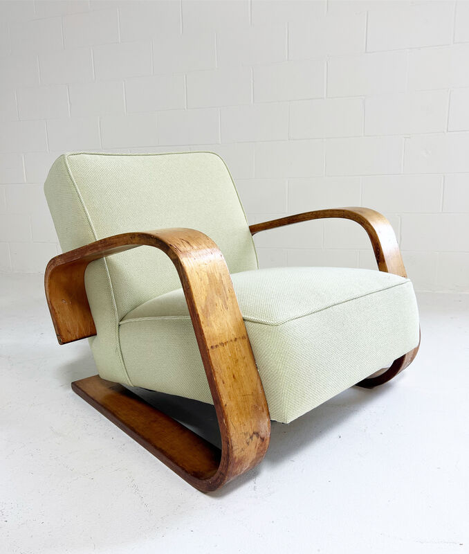 Alvar Aalto | Model 400 Lounge Chair in Knoll Textiles (1940s) | Available for Sale Artsy