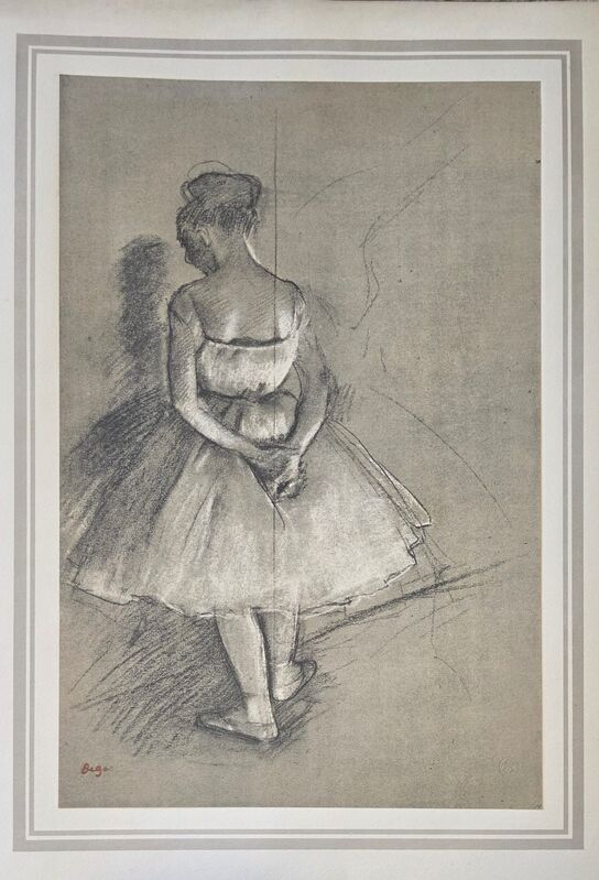 Danseuse Debout, Les Mains Derrière Le Dos — Edgar Degas