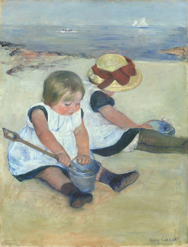 Mary Cassatt | Children Playing On The Beach (1884) | Artsy