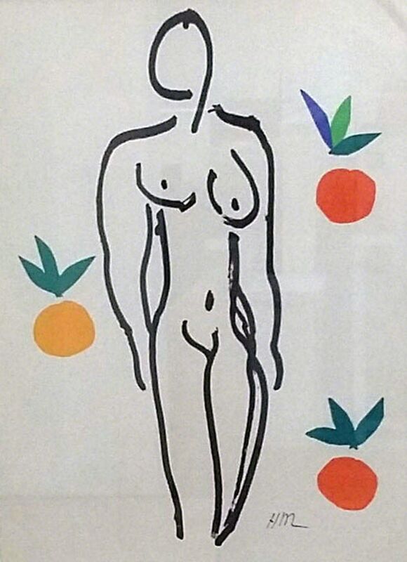 Kirsebær frelsen Abe Henri Matisse | Nu Aux Oranges (1952) | Available for Sale | Artsy