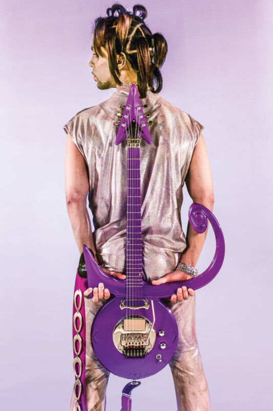 nogmaals Stal Wat dan ook Steve Parke | Prince Guitar on Back (1999) | Available for Sale | Artsy