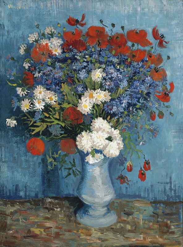 Vincent Van Gogh Vase With Cornflowers And Poppies 1887 Artsy