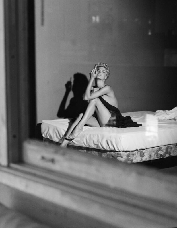 Steven Meisel | Through the window, Linda Evangelista (1991) | Available for Sale | Artsy