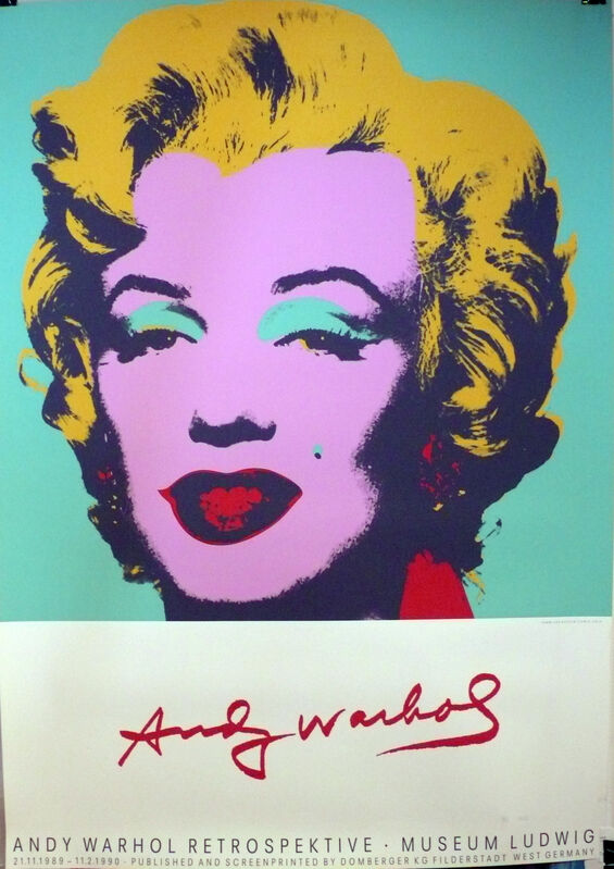 Warhol Andy Warhol Retrospektive Museum Ludwig Museum Poster, Gallery Poster (1990) | Available Sale Artsy