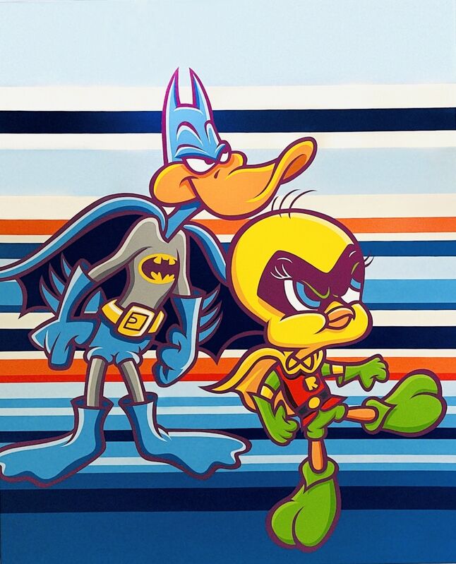 SEEN | Daffy Duck and Tweety dressed up as Batman & Robin (2015) |  Available for Sale | Artsy