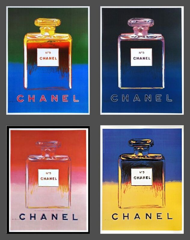 Andy Warhol | Chanel No. 5, Suite of Four (Separate) Prints on Linen Canvas ( 1996) | Available | Artsy