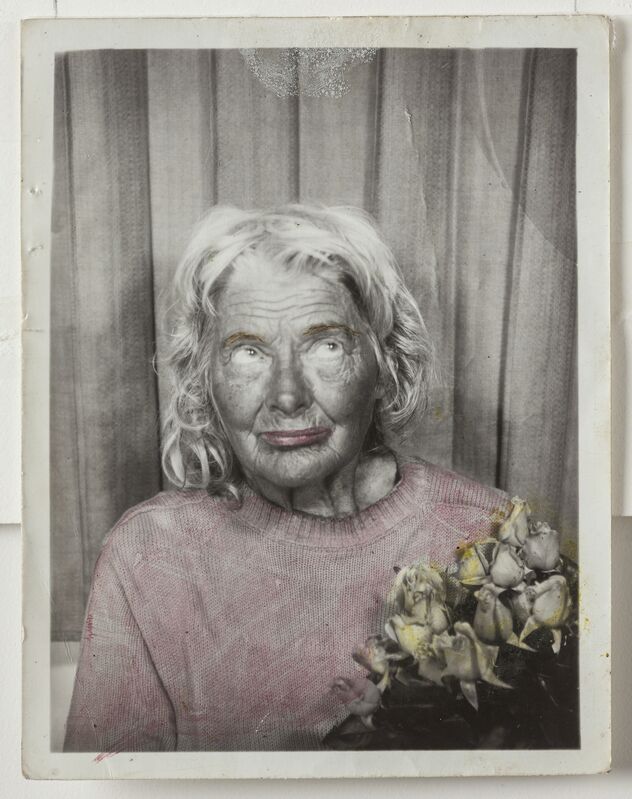 Lee Godie | Untitled (12 photobooth self-portraits, detail) | Artsy