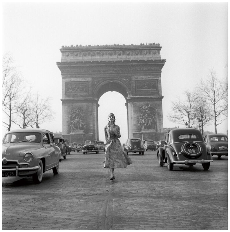 Pierre Boulat | Givenchy on the Champs-Elysées, Paris (1953) | Available  for Sale | Artsy