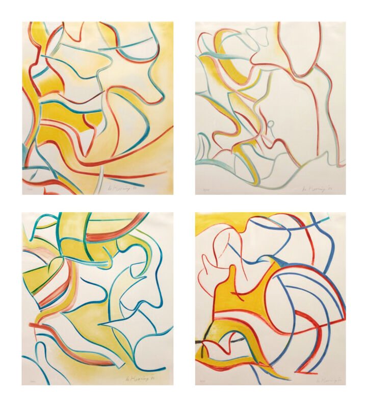 Willem de Kooning | Quatre Lithographies (Set of four) (1986) | Artsy
