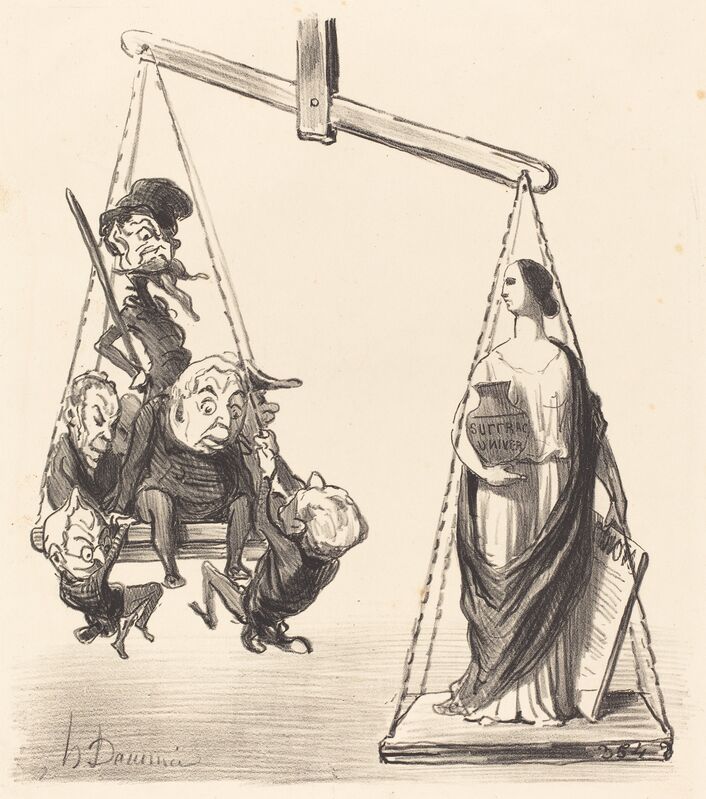 Honoré Daumier Suffrage universel (probably 1850) Artsy