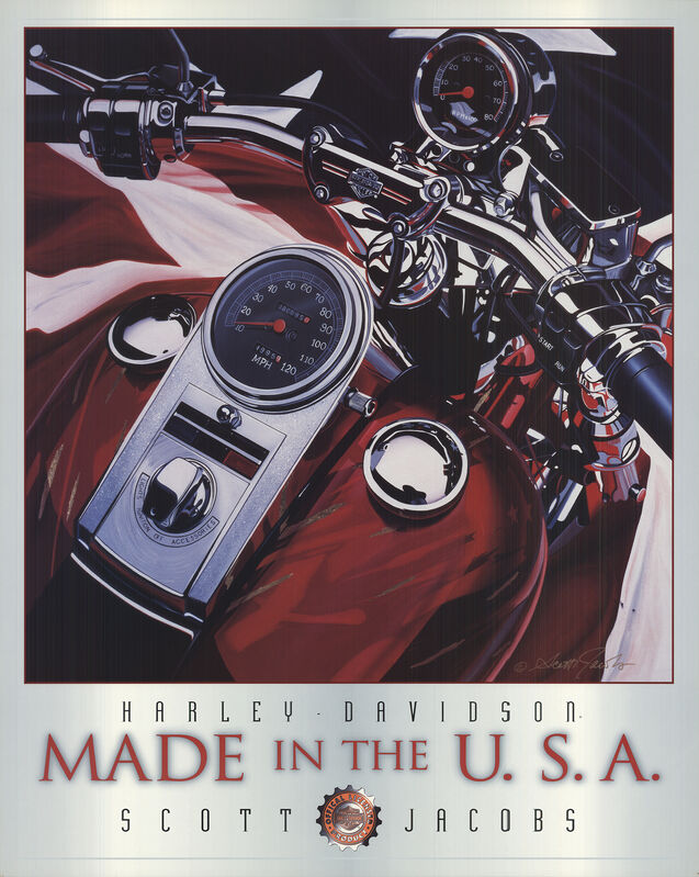 Harley Davidson "RENO NIGHTS" Lithograph by Scott Jacobs Harley Davidson "RENO NIGHTS" Lithograph by Scott Jacobs