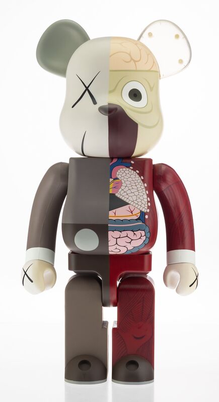 KAWS X BE@RBRICK | Dissected Companion 1000% (Brown) (2008) | Available ...