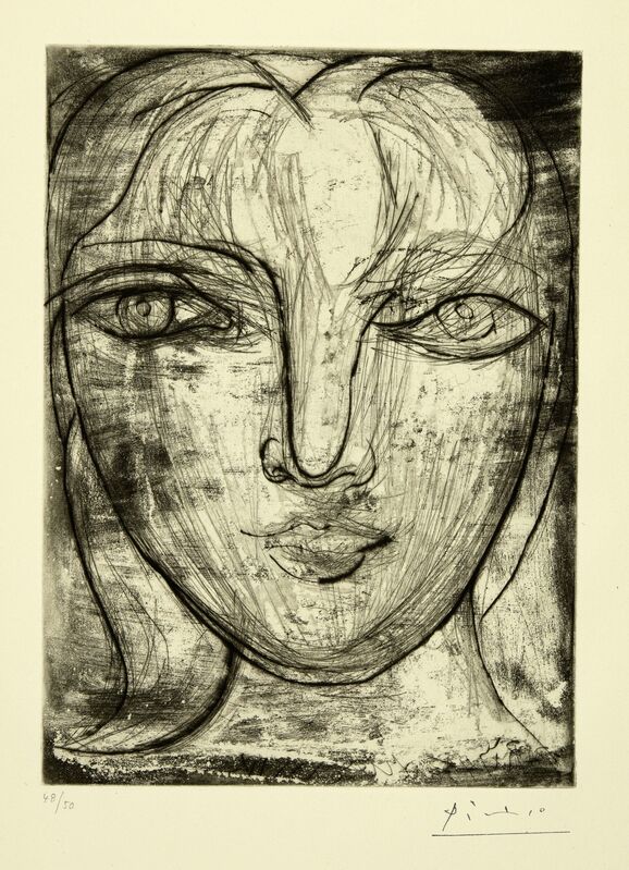 212: PABLO PICASSO, Tête de Femme (Marie-Thérèse) < American + European Art, 10 November 2018 < Auctions | Rago Auctions 212: PABLO PICASSO, Tête de Femme (Marie-Thérèse) < American + European Art, 10 November 2018 < Auctions | Rago Auctions