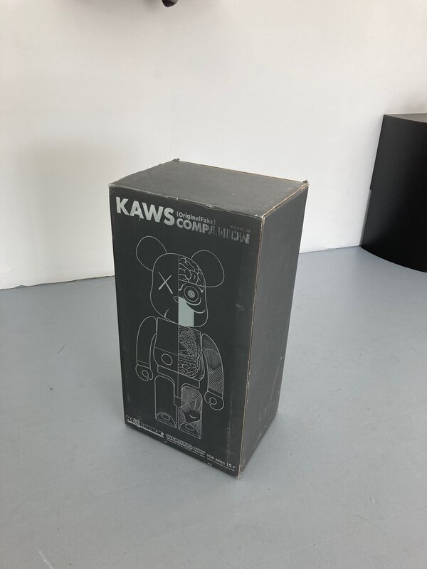 KAWS, BE@RBRICK  Dissected Companion 1000% Bearbrick (Grey) (2010