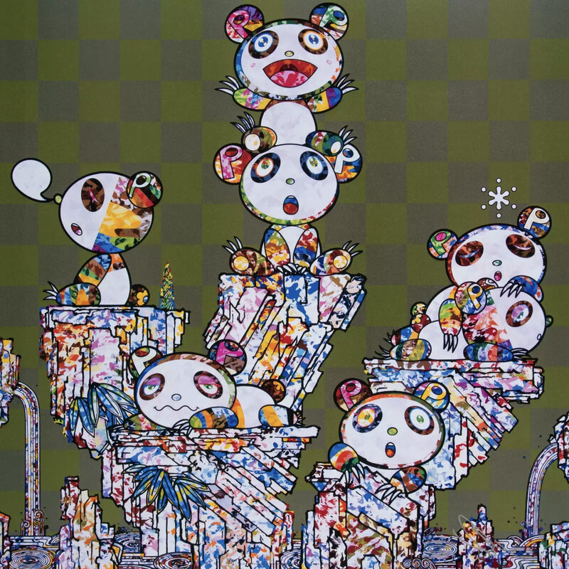 Kaikai Kiki, Takashi Murakami  Cherry Blossoms and Pandas (2020