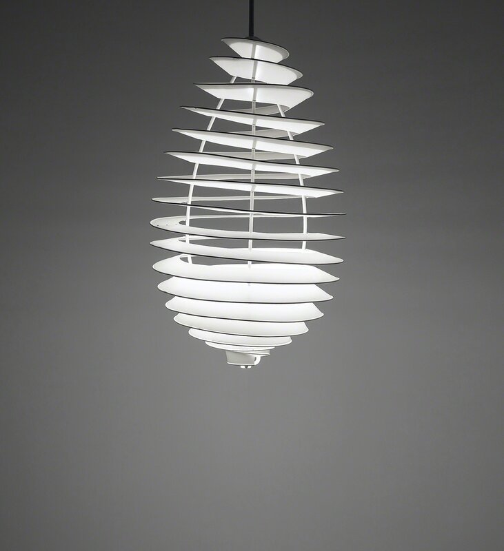 Spiral' ceiling light by Poul Henningsen