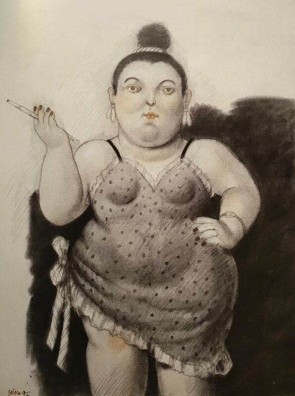 Fernando Botero, Mujer fumando (1992)