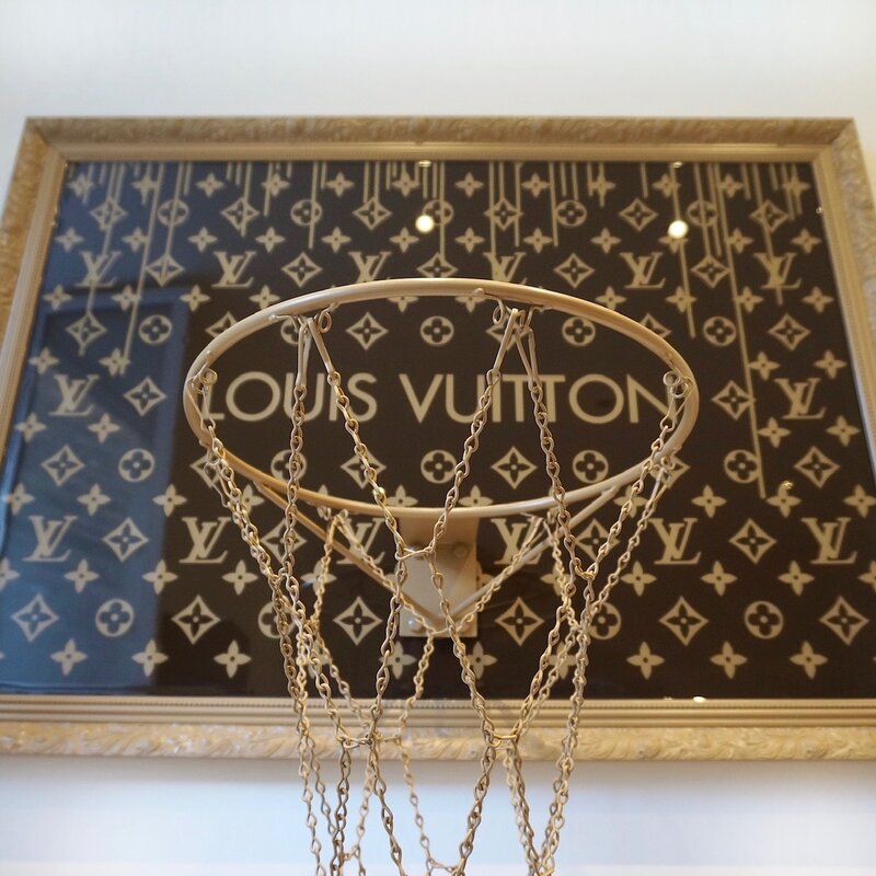 LV designer basketball