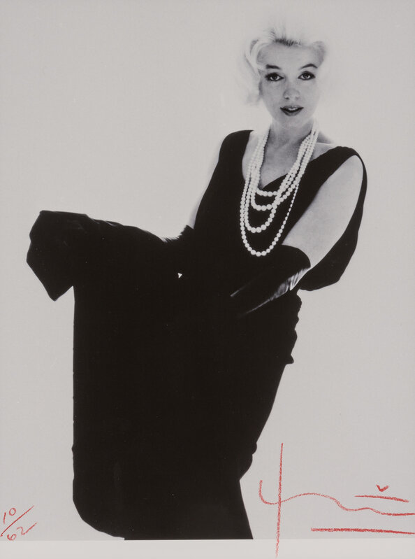 Bert Stern | Marilyn Monroe in black Dior dress with pearls, from (1962) | Art & Prints | Artsy Bert Stern | Marilyn Monroe in black Dior dress with pearls, from (1962) | Art & Prints | Artsy