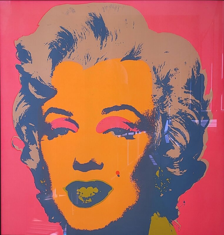 Andy Warhol  ORIGINAL 1970 'BLACK STAMP' MARILYN PRINT BY SUNDAY