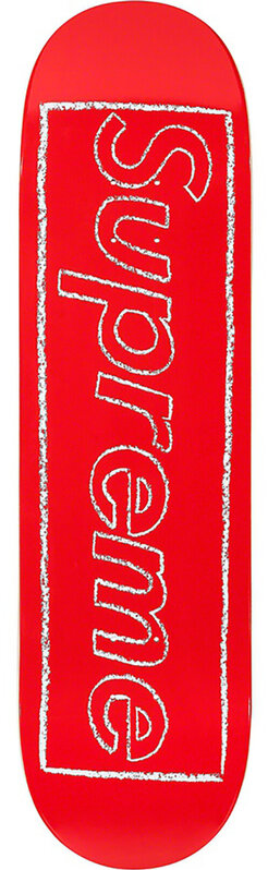 ▷ Supreme Kaws Chalk Logo Skateboard Deck Red by Kaws, 2021, Design