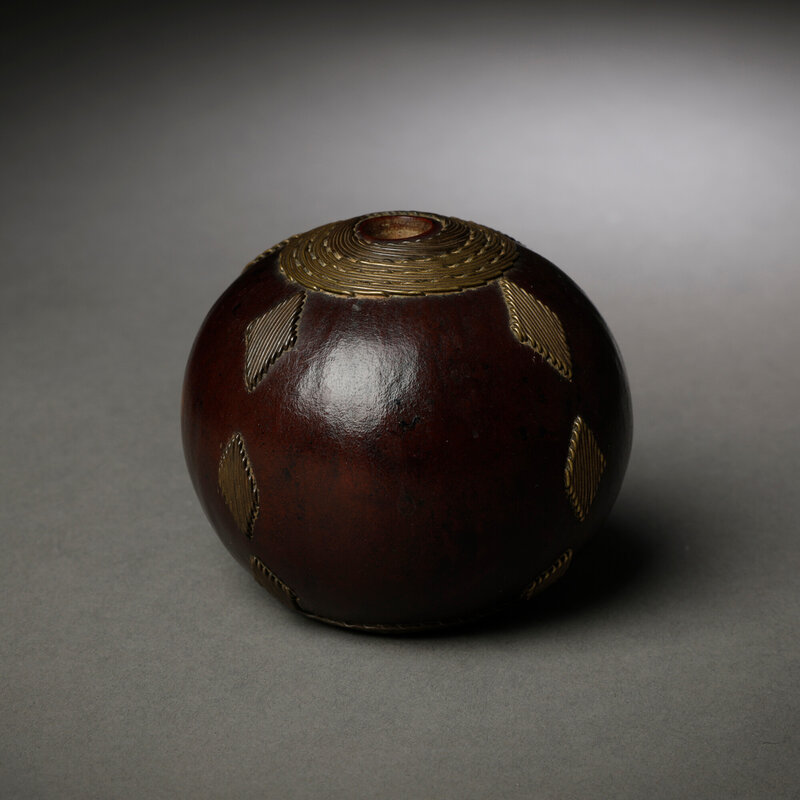Artist Unknown, Snuff Container with Metal Inlay (19th Century)
