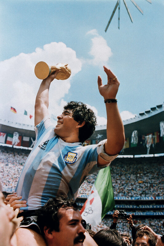 Diego Maradona for Argentina in the 1986 World Cup final