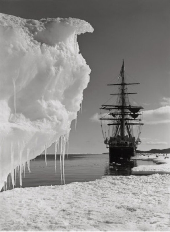Herbert George Ponting, The Terra Nova and a berg at ice-foor, January  16th 1911 (1911), Available for Sale