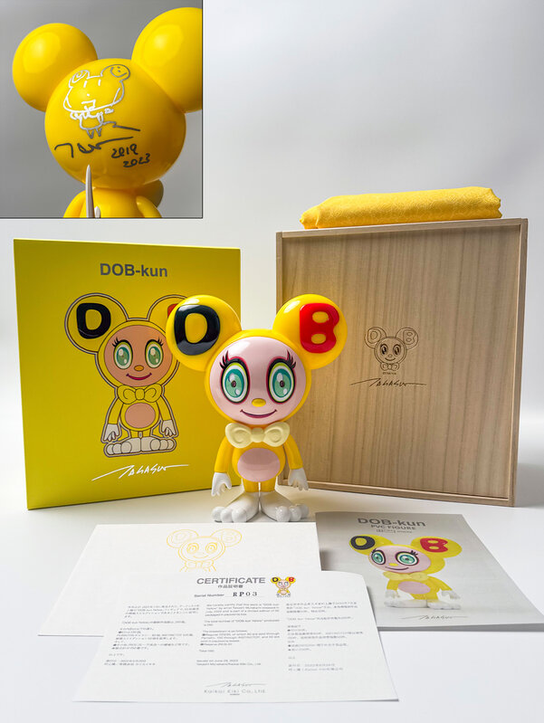 Takashi Murakami | DOB-Kun Yellow Figure Box Set (Hand-embellished + Si (2023) | Art & Prints | Artsy Takashi Murakami | DOB-Kun Yellow Figure Box Set (Hand-embellished + Si (2023) | Art & Prints | Artsy