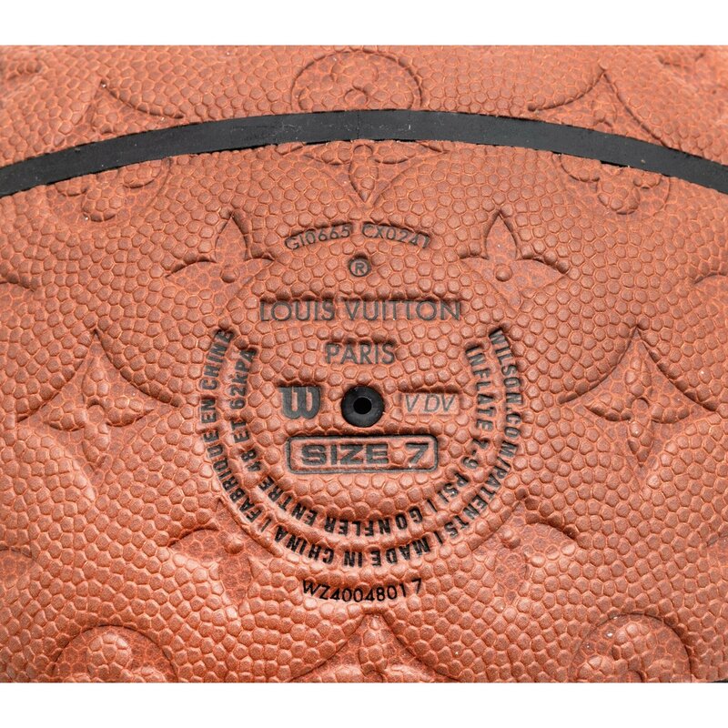 Louis Vuitton NBA Virgil Abloh Brick Orange, White, And Monogram