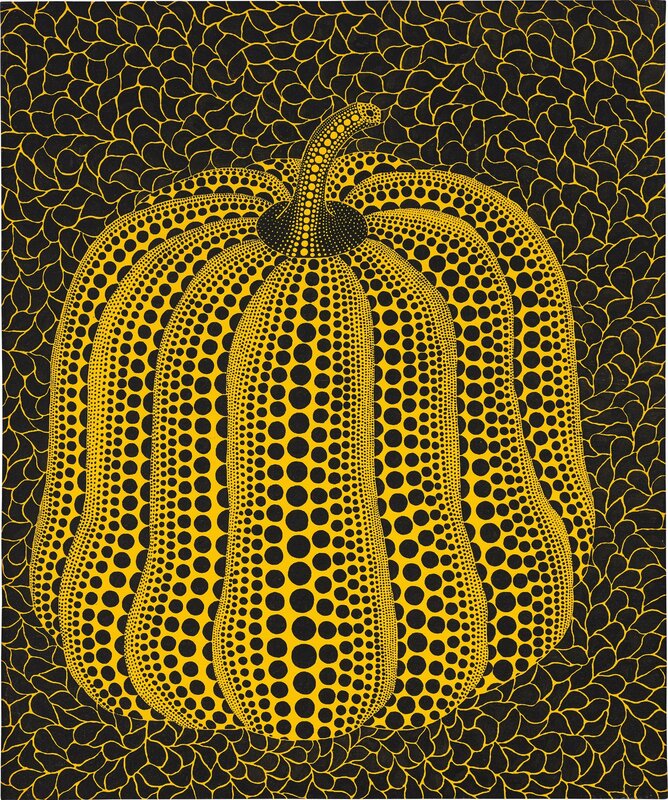 Pumpkin Polka Dot Yayoi Kusama Print
