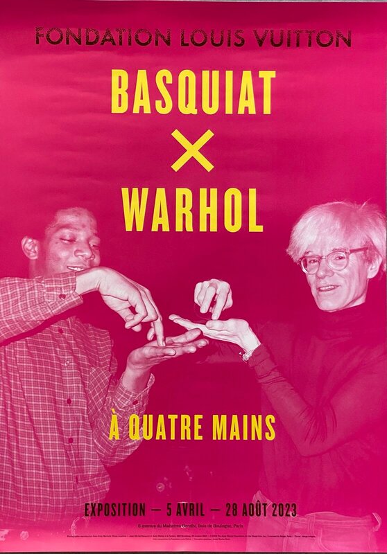 Warhol x Basquiat - Exhibition Poster : À Quatre Mains - - Catawiki