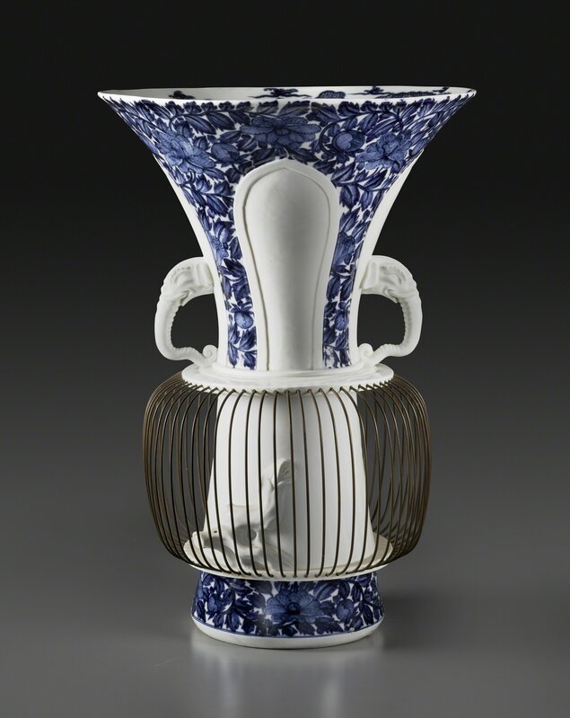 One of a pair of “birdcage” vases (after 1730) by Meissen Porcelain Factory